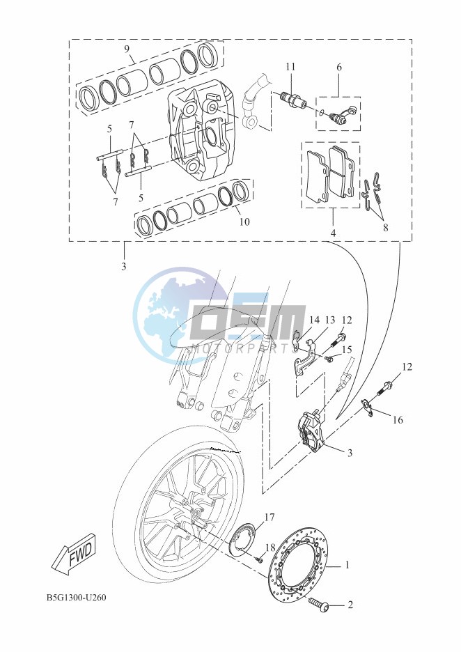 FRONT BRAKE CALIPER