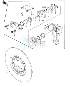 KZ 1000 A [KZ1000] (A1-A2A) [KZ1000] drawing REAR BRAKE -- 77-78 A1_A2_A2A- -