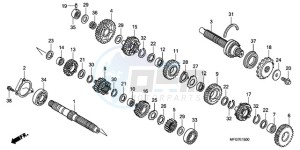 CB600F39 France - (F / CMF ST 25K) drawing TRANSMISSION