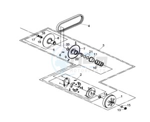 QUAD LANDER 300SL drawing CLUTCH