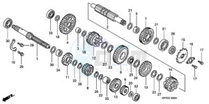 CBR125RWA France - (F / CMF WH) drawing TRANSMISSION