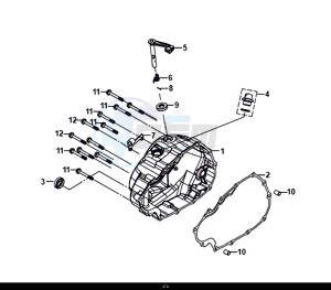 NH-T 125I (MG12B1-EU) (L9-M0) drawing RIGHT CRANK CASE COVER CLUTCH LEVER