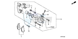 SH1259 UK - (E) drawing REAR BRAKE CALIPER (SH1259/1509)