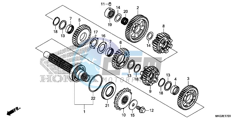 TRANSMISSION (COUNTERSHAFT)