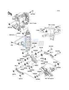 1400GTR_ABS ZG1400CCF FR GB XX (EU ME A(FRICA) drawing Suspension/Shock Absorber