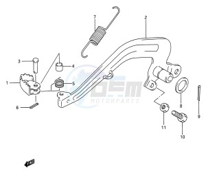 RM80 (E28) drawing REAR BRAKE (MODEL L M N P R S)