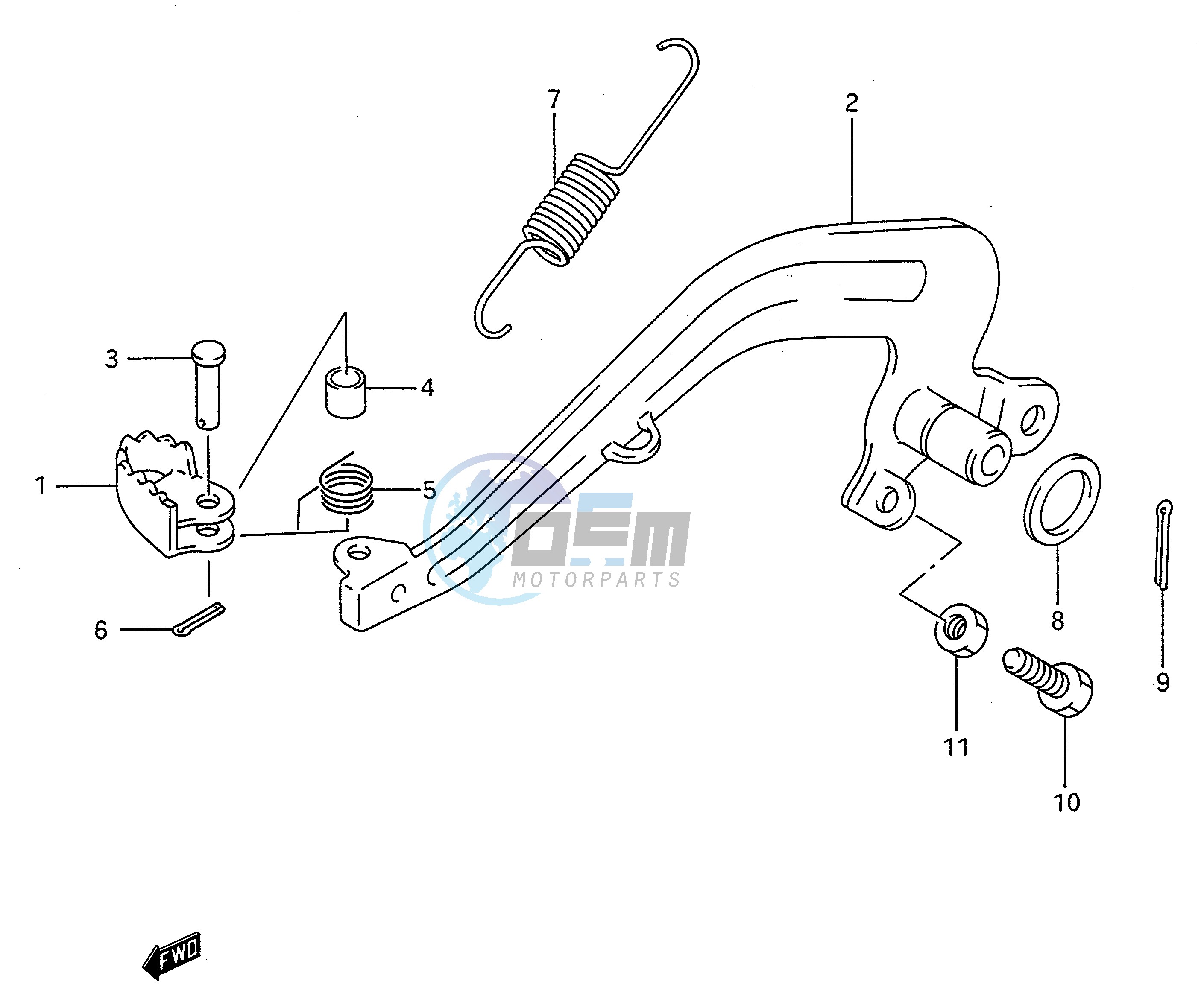 REAR BRAKE (MODEL L M N P R S)