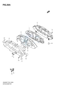 AN400 (E2) Burgman drawing SPEEDOMETER (AN400AK9 ZAK9 AL0 ZL0)