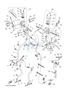 MW125 MW-125 TRICITY TRICITY 125 (2CM1 2CM5) drawing FRONT MASTER CYLINDER