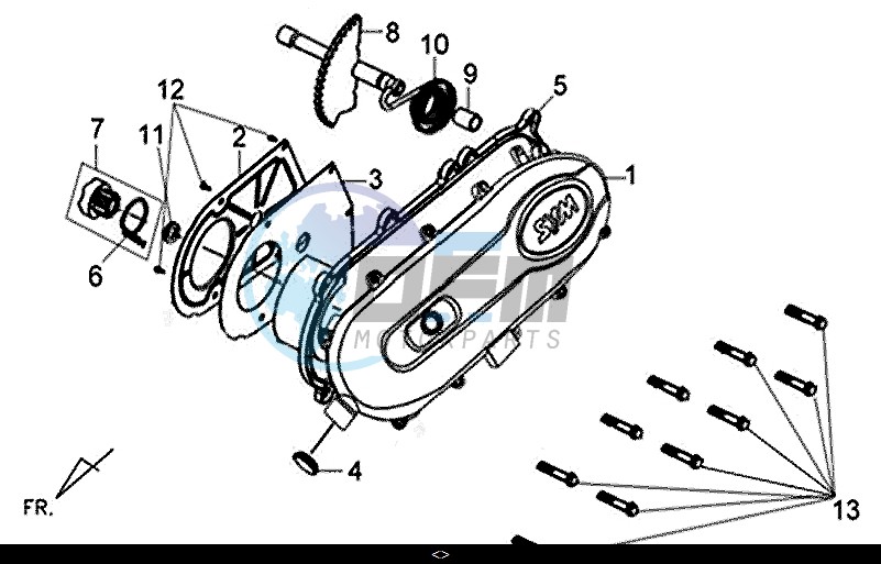 L. CRANK CASE COVER