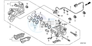 CBF1000T9 Ireland - (EK) drawing REAR BRAKE CALIPER (CBF1000A/T/S)