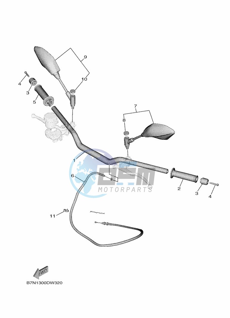 STEERING HANDLE & CABLE