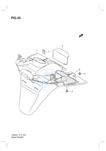 UH200G BURGMAN EU drawing REAR FENDER