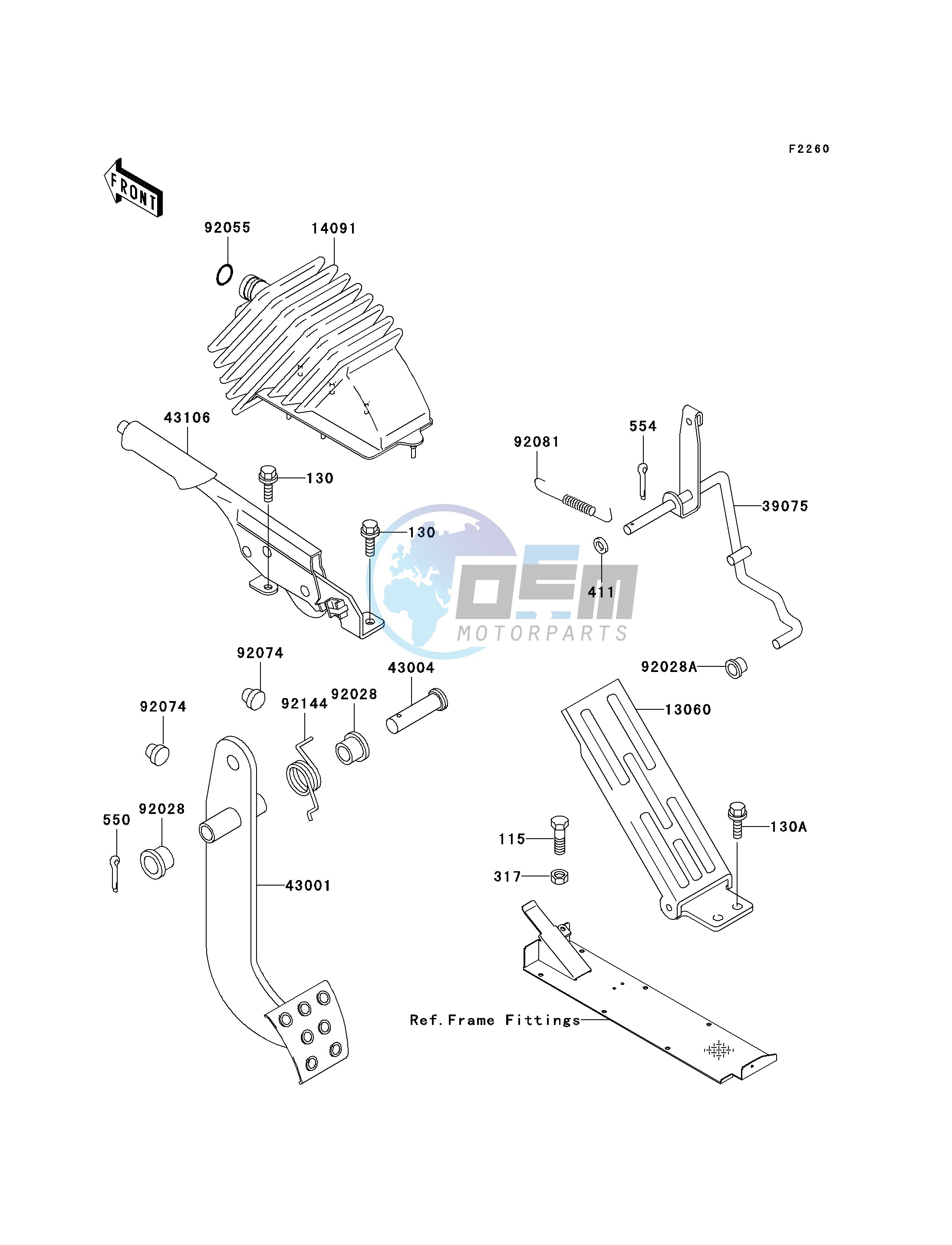 BRAKE PEDAL_THROTTLE LEVER