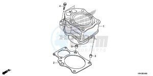 TRX500FM2E TRX500FM2 U drawing CYLINDER