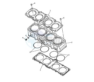 YZF R 750 drawing CYLINDER