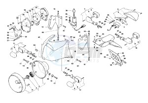 RAPTOR IE 650 drawing HEADLAMPS-BLINKERS