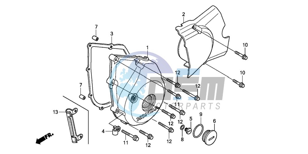 LEFT CRANKCASE COVER