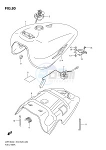 VZR1800 (E3) INTRUDER drawing FUEL TANK (VZR1800ZL1 E3)