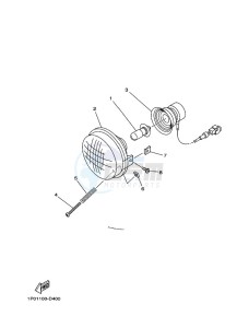 YFM700FWBD KODIAK 700 EPS (BGFN) drawing HEADLIGHT