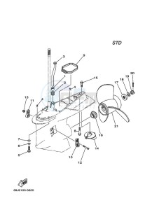 F225TXRE drawing PROPELLER-HOUSING-AND-TRANSMISSION-2