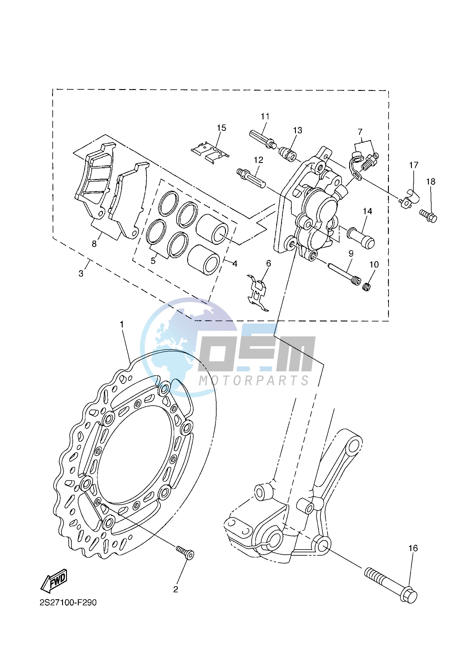 FRONT BRAKE CALIPER