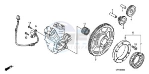 XL700VA9 UK - (E / ABS MKH) drawing PULSE GENERATOR/ STARTING CLUTCH