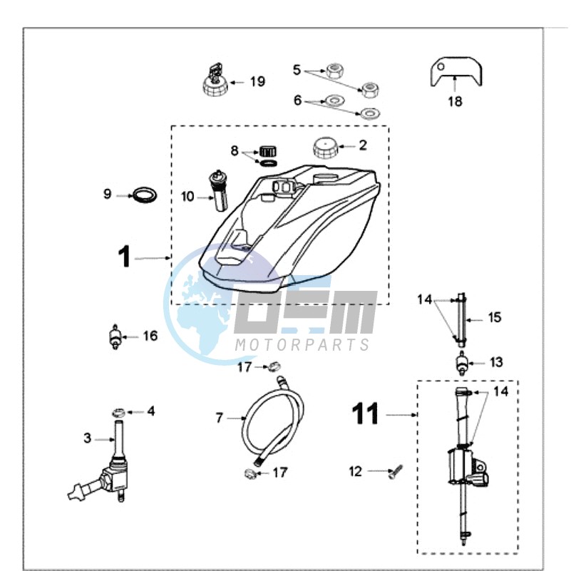 TANK AND FUEL PUMP