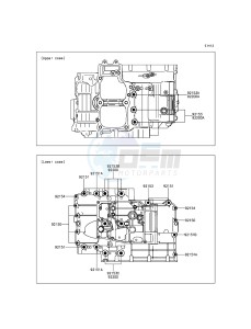 ER-6N ER650EFF XX (EU ME A(FRICA) drawing Crankcase Bolt Pattern