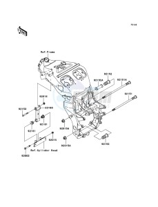 NINJA ZX-12R ZX1200B6F FR GB XX (EU ME A(FRICA) drawing Engine Mount