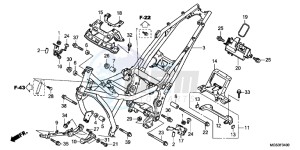 NC700XAC drawing FRAME BODY