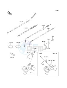 KSF 250 A [MOJAVE 250] (A10-A14) [MOJAVE 250] drawing CABLES