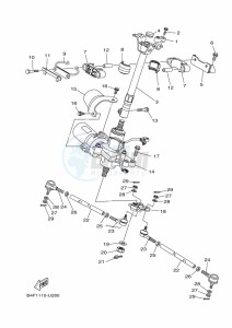 YFM700FWAD (BFEF) drawing STEERING