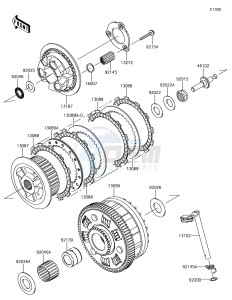 Z1000 ZR1000HHF XX (EU ME A(FRICA) drawing Clutch