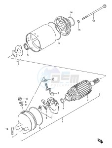 GS500E (E2) drawing STARTING MOTOR