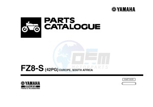 FZ8-S FZ8 FAZER 800 (42PG) drawing .1-Front-Page