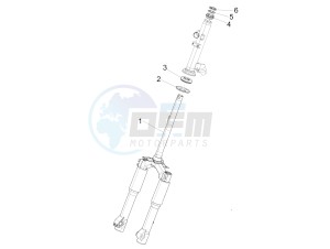 Liberty 150 4t 3v ie lem ( Vietnam ) drawing Fork steering tube - Steering bearing unit