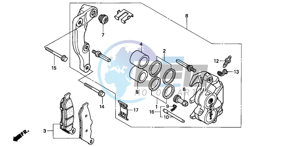 FRONT BRAKE CALIPER