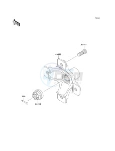 KSV 700 A [KFX 700] (A6F-A9F) A7F drawing REAR HUB