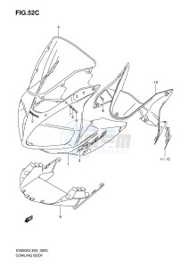 SV650 (E2) drawing COWLING BODY (SV650SK6 SUK6)