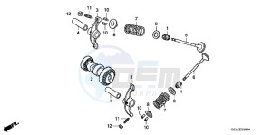 CRF50FB CRF50F ED drawing CAMSHAFT/ VALVE