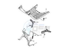 BW'S ORIGINAL EURO2 50 drawing FOOTREST -STAND