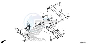 TRX500FA6F TRX500FA ED drawing REAR ARM