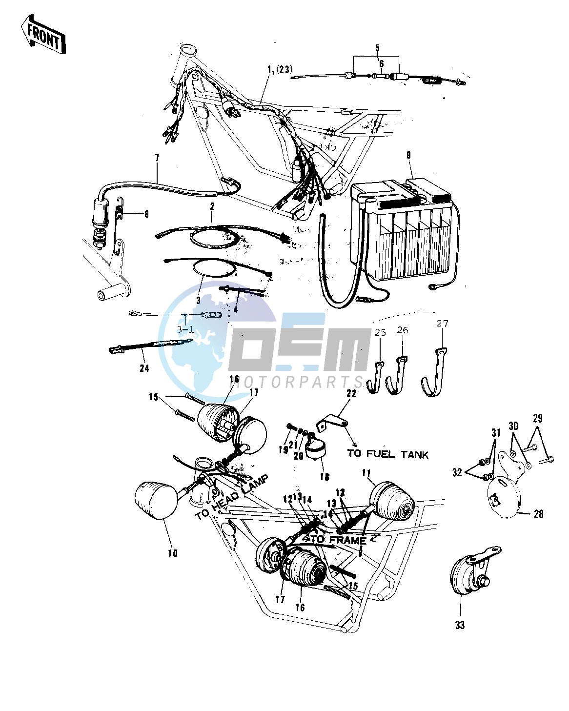 CHASSIS ELECTRICAL EQUIPMENT -- 72-73 F9_F9-A 350- -