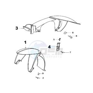 LUDIX 10 SP BLASTER drawing FENDERS