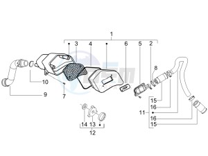 Fly 50 2t drawing Secondairy air box