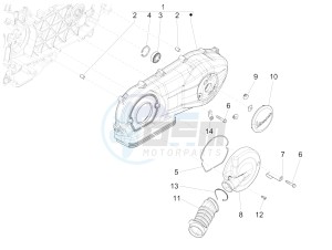 150 4T 3V ie Primavera (NAFTA) drawing Crankcase cover - Crankcase cooling