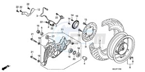 FES150A9 Europe Direct - (ED / ABS 2ED) drawing REAR WHEEL