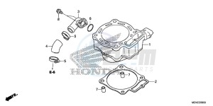 CRF450RF CRF450R Europe Direct - (ED) drawing CYLINDER