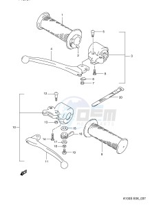 A100 (E6) drawing HANDLE SWITCH